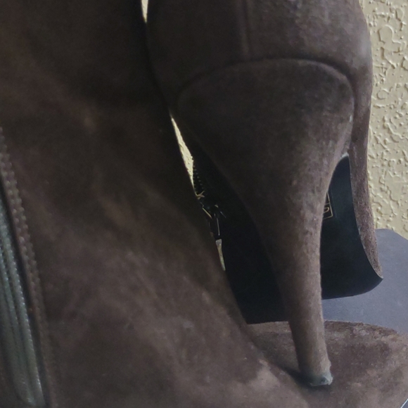 Prada brown suede Demi boot - Picture 4 of 5